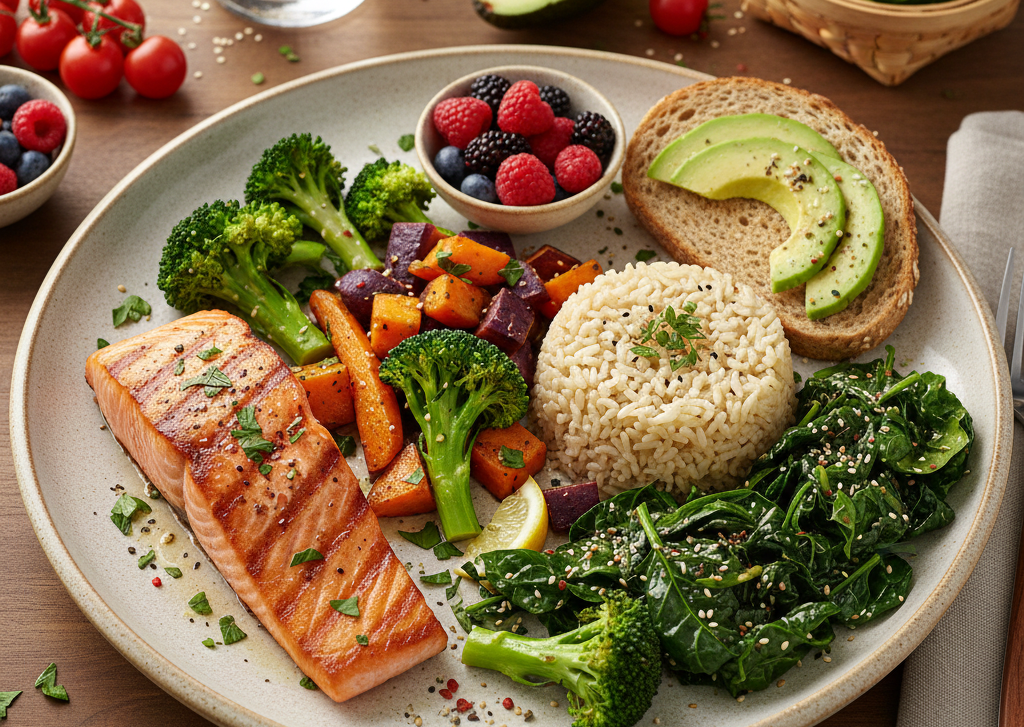 Healthy plate and groceries — BNutrify services